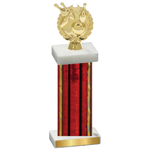 Single Red Glacier Bowling Trophy