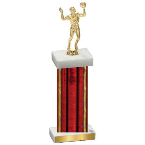 Single Red Glacier Volleyball Trophy