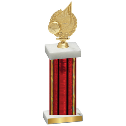 Single Red Glacier Volleyball Trophy