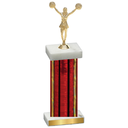 Single Red Glacier Cheerleading Trophy