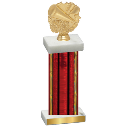 Single Red Glacier Cheerleading Trophy