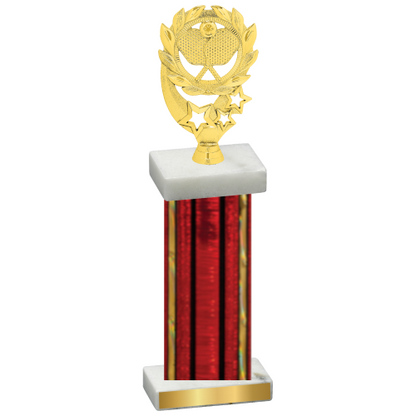 Single Red Glacier Pickleball Trophy