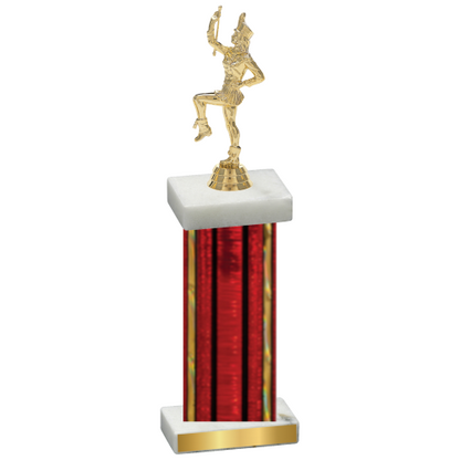 Single Red Glacier Majorette Trophy