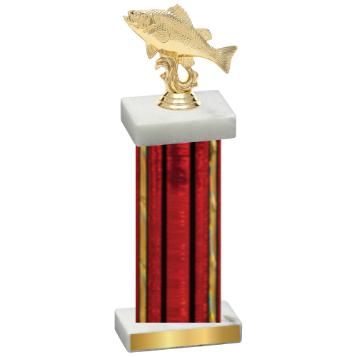 Single Red Glacier Fishing Trophy