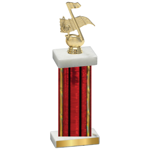 Single Red Glacier Music Trophy