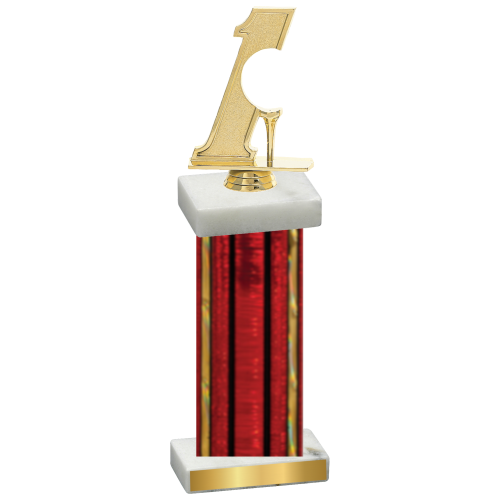 Single Red Glacier Golf Trophy