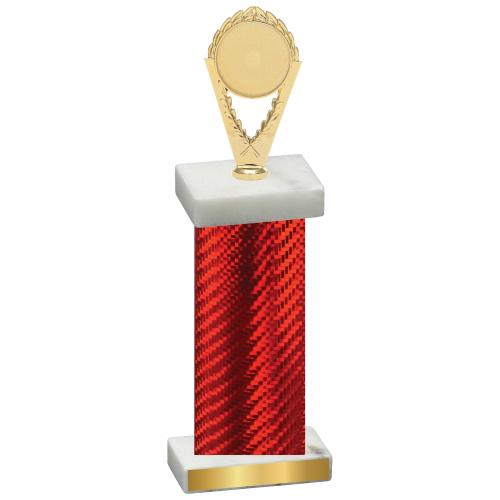 Single Red Carbon Fiber Insert Trophy