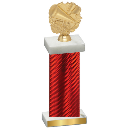 Single Red Carbon Fiber Cheerleading Trophy