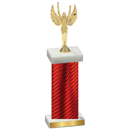 Single Red Carbon Fiber Victory Trophy