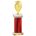 Single Red Carbon Fiber Pickleball Trophy