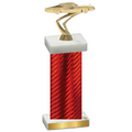 Single Red Carbon Fiber Cars Trophy