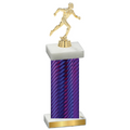 Single Purple Carbon Fiber Running Trophy