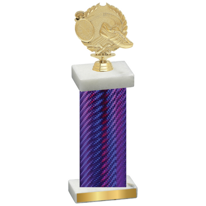 Single Purple Carbon Fiber Running Trophy