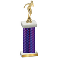 Single Purple Carbon Fiber Tennis Trophy