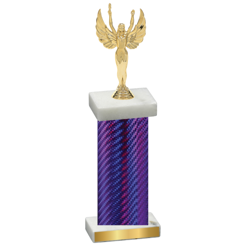 Single Purple Carbon Fiber Victory Trophy