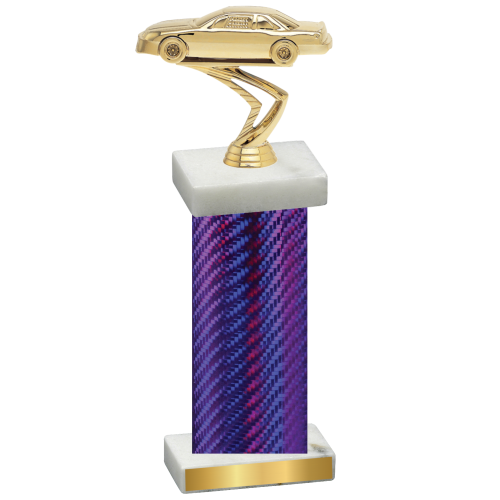 Single Purple Carbon Fiber Cars Trophy