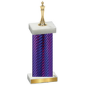 Single Purple Carbon Fiber Chess Trophy
