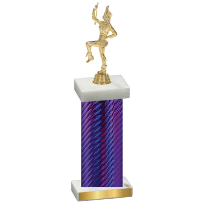 Single Purple Carbon Fiber Majorette Trophy