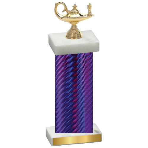 Single Purple Carbon Fiber Academics Trophy