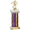 Single Purple Glacier Soccer Trophy