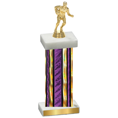 Single Purple Glacier Rugby Trophy