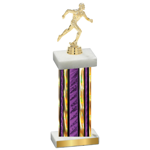 Single Purple Glacier Running Trophy