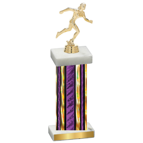 Single Purple Glacier Running Trophy