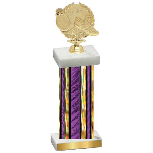 Single Purple Glacier Running Trophy