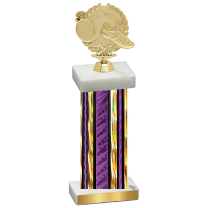 Single Purple Glacier Running Trophy