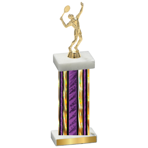 Single Purple Glacier Tennis Trophy