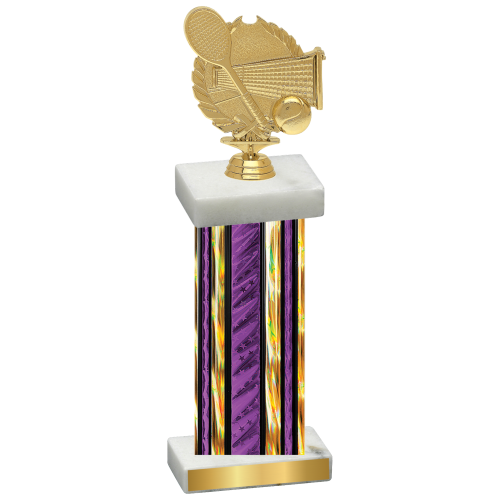 Single Purple Glacier Tennis Trophy