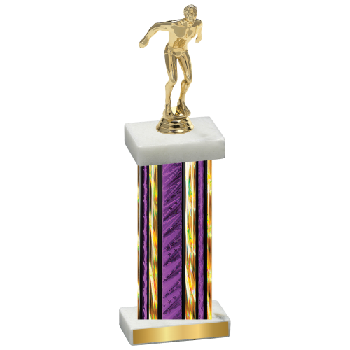 Single Purple Glacier Swimming Trophy