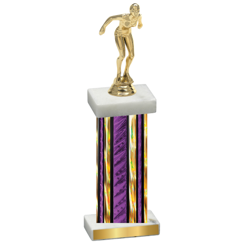 Single Purple Glacier Tennis Trophy