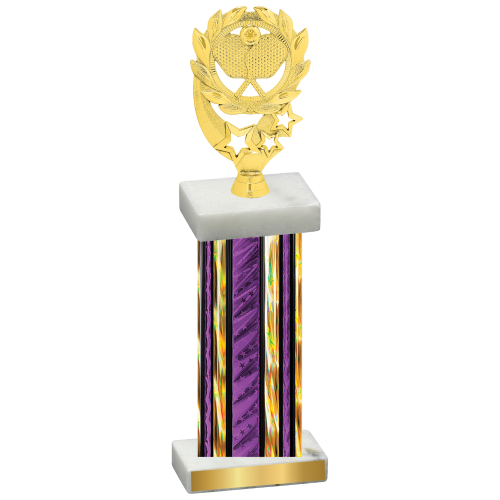 Single Purple Glacier Pickleball Trophy