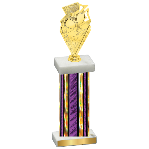 Single Purple Glacier Pickleball Trophy