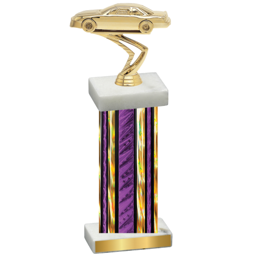 Single Purple Glacier Cars Trophy