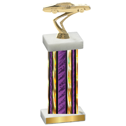 Single Purple Glacier Cars Trophy