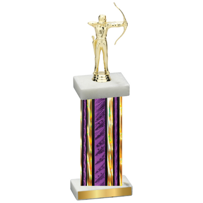 Single Purple Glacier Archery Trophy