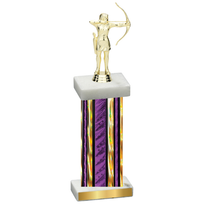 Single Purple Glacier Archery Trophy