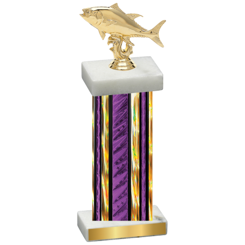 Single Purple Glacier Fishing Trophy