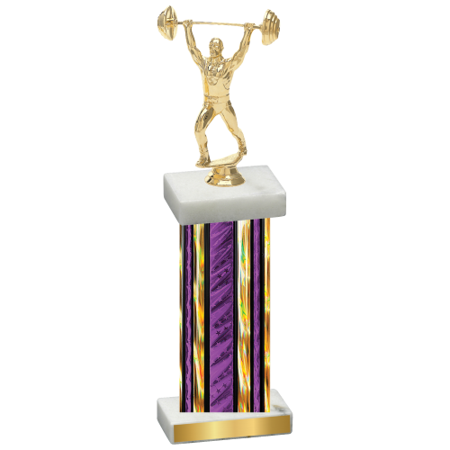 Single Purple Glacier Weights Trophy