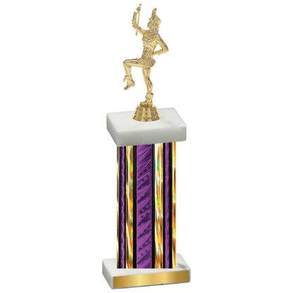 Single Purple Glacier Majorette Trophy