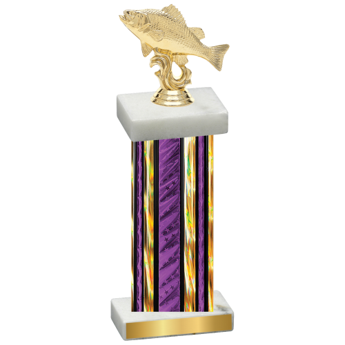 Single Purple Glacier Fishing Trophy