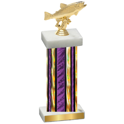 Single Purple Glacier Fishing Trophy