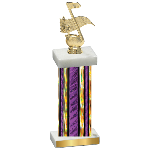 Single Purple Glacier Music Trophy