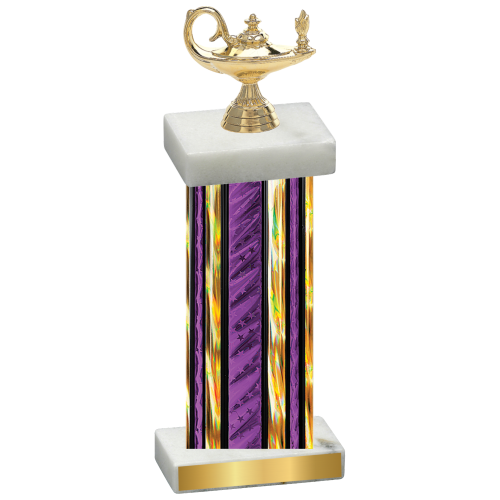 Single Purple Glacier Academics Trophy