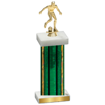 Single Green Glacier Soccer Trophy