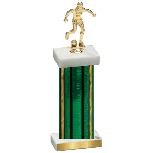 Single Green Glacier Soccer Trophy