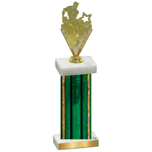 Single Green Glacier Rugby Trophy