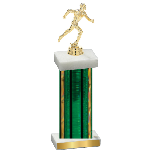 Single Green Glacier Running Trophy